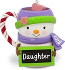 2018 Hallmark DAUGHTER Ornament FAMILY COLLECTION Hot Cocoa Mug