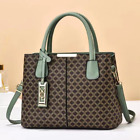 Geometric Pattern Top Handle Bag, Retro Style Zipper Shoulder Bag, Stylish Cross