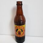 Vintage Mason's Root Beer 10 Oz Bottle Brown Glass Soda Pop