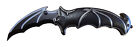 Batman Knife BAT FACE!! Spring Assisted Opening Folding Blade BLACK w/Silver