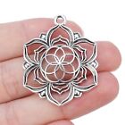 5 x Tibetan Silver Large Flower Of Life Charms Pendants for Jewellery Making