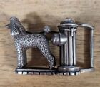 New ListingRare French Poodle W/ Fire Hydrant Barry Kieselstein Cord Sterling Silver Buckle
