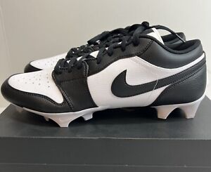 Nike Jordan 1 Low TD Football Cleats FJ6245-100 Panda White Black Size 14 New