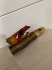 Antique Vintage Wooden Hand Carved Bird Whistle Made in Switzerland Wood Craft