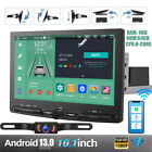 10.1'' Android 13.0 Rotatable Touch Screen Car Stereo Radio GPS Wifi Single 1DIN
