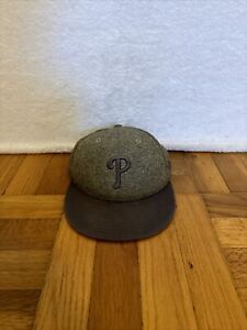 Philadelphia Phillies 7 1/4 New Era Gray Fitted Hat FREE SHIPPING