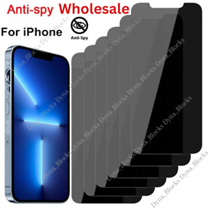Privacy Screen Protector Tempered Glass Lot For iPhone 14 13 12 11 XR XS 8 7 LOT