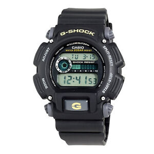 Casio Men's G-Shock Quartz Chronograph Black Resin Timer Watch 49mm DW9052-1BCG