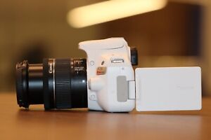 Canon Rebel SL2 24.2MP DSLR + 18-55mm IS II Lens (2 LENS) LIMITED WHITE EDITION