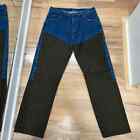 Men's Wrangler Pro Gear Brush Briar Hunting Pants Blue Brown Jeans 38X34