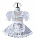 French Sissy Maid Girl Clear PVC Dress cosplay costume Tailor-made
