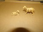 Fontanini Nativity Sheep Lamb  Made in Italy Lot of 2 Pieces - VINTAGE