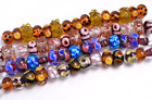 New 4 strands of Fine Murano Lampwork Glass Beads - 12mm Patterned - A7197c