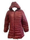 Orolay Maroon Premium Down Lightweight Hooded Packable Puffer Jacket Sz. Large