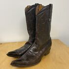 Montana Leather Caiman Mens Country Western Boots E12