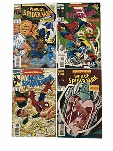Web of Spider-Man LOT of 4 #105-107, 115 F/VF 1993 Marvel Comics BIG AUCTION!!!
