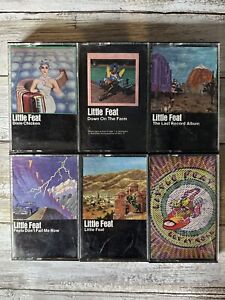 New ListingLittle Feat Curated Lot Of 6 Vintage 70's Cassette Tapes With Inserts And Cases