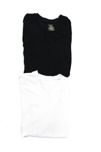 Polo Ralph Lauren Uniqlo Womens Tee Shirt Tops Black White Size S M Lot 2
