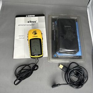Garmin eTrex Personal Navigator Yellow 12 Channel Handheld GPS Tested & Working