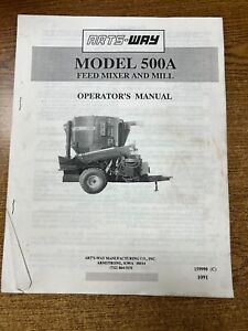 Arts-Way Operator's Manual Model 500A Feed Mixer and Mill