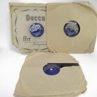 Joblot 3 Phonograph Records Gramophone 78s Decca Record Company Vintage [C]