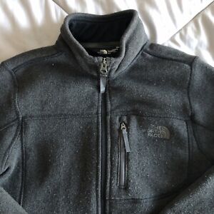 The North Face Black Full Zip Up Fleece Jacket Youth Boys Size Medium (10/12)
