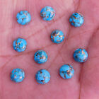 Natural Blue Copper Turquoise Round 4 mm to 20 mm Cabochon Loose Gemstone Lot