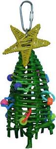Mini XMAS Tree Christmas Bird Toy, Parrot Toy, Bird Swing, Shreddable Bird Toy