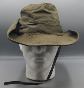 Vietnam War US OD Vietnamese made boonie cap well used.