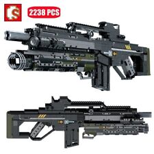 Building Blocks Military MOC Heavy Duty Rifle Assault Gun Bricks Model Kids Toys