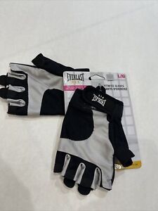 Everlast F.I.T Fitness Grey Black gloves Exercise large gloves weight lifting