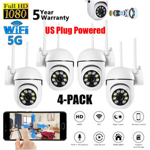 4x Wireless 5G WiFi Security Camera System Smart outdoor Night Vision Cam 1080P