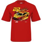 Joey Logano tshirt - Red #22 - W/ Free NASCAR Koozie - NASCAR - size Medium