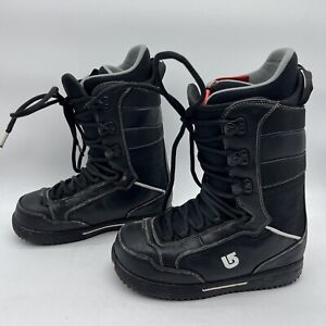 Burton Size 9 Men’s Poacher Boots Snowboarding Black Lace Up Lightweight