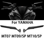 Rear View Mirrors tunable Rearview Mirror For Yamaha MT07 MT09 MT10 (2013-23) (For: 2018 Yamaha MT-10)