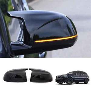 For BMW X3 X4 X5 18-21 Gloss Black Rearview Mirror Side Cover Trim Accessories (For: 2021 BMW X5)