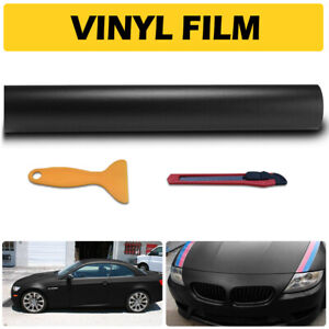 59IN x 11.8IN Matte Black Car Vinyl Wrap Film Sticker Decal Bubble Free Decorati (For: More than one vehicle)