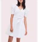 NWT. Kate Spade white dot mini dress with belt, size XXL