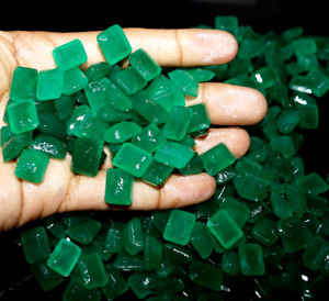500 Ct+ Natural Certified Emerald Cut Colombian Green Emerald Lot Loose Gemstone