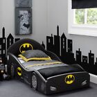 Kids Toddler Batmobile Car Bed Frame with Saftey Rails Batman Bedroom Furniture