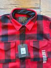Filson Mackinaw Wool Jac Shirt Red Black - Mens XL - New - Made In USA - Limited