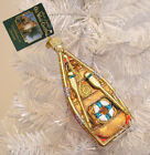 2012 OLD WORLD CHRISTMAS - ROWBOAT - BLOWN GLASS ORNAMENT NEW W/TAG