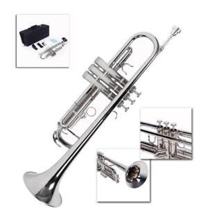 School Band Student Professional Concert Brass Student Bb Trumpet Silver