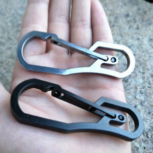 Stainless Steel Carabiner Key Chain Clip Hook Buckle Keychain Outdoor Hiking Hot