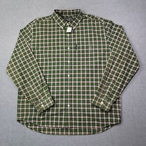 Abercrombie Fitch Shirt Mens XL Green Multicolor Plaid Flannel Long Sleeve NWT