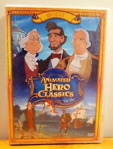 New sealed NEST Animated Hero Classics DVDs VOLUME 1 Educational Cartoons 6-DVDs