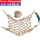 Pet Parrots Bird Swings Ladder Hanging Rope Climbing Toys Cage Macaw Net 30*20cm