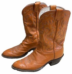 Mens Olathe cowboy boots Brown size 12 138 66796 D Made In USA Neolite Leather