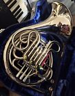 KING EROICA 1170 NICKEL SILVER DOUBLE FRENCH HORN WITH CASE