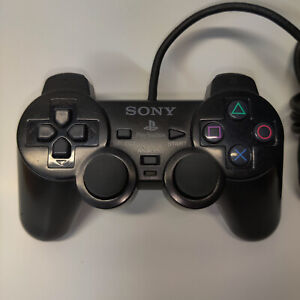 Sony PS2 OEM Black Playstation 2 Dualshock Controller - AUTHENTIC & WORKING